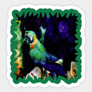 Great Green Macaw at Dewlight Sticker